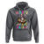 Easter Day Hoodie Cute Cat Bunny Costume Egg Basket - Wonder Print Shop