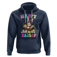 Easter Day Hoodie Cute Cat Bunny Costume Egg Basket - Wonder Print Shop