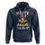 Easter Day Hoodie Cute Cat Bunny Costume Egg Basket - Wonder Print Shop