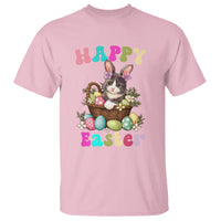 Easter Day T Shirt Cute Cat Bunny Costume Egg Basket - Wonder Print Shop