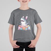 Easter Day Cute Bunny Shark Egg Basket T Shirt For Kid - Wonder Print Shop