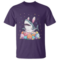 Easter Day Cute Bunny Shark Egg Basket T Shirt - Wonder Print Shop