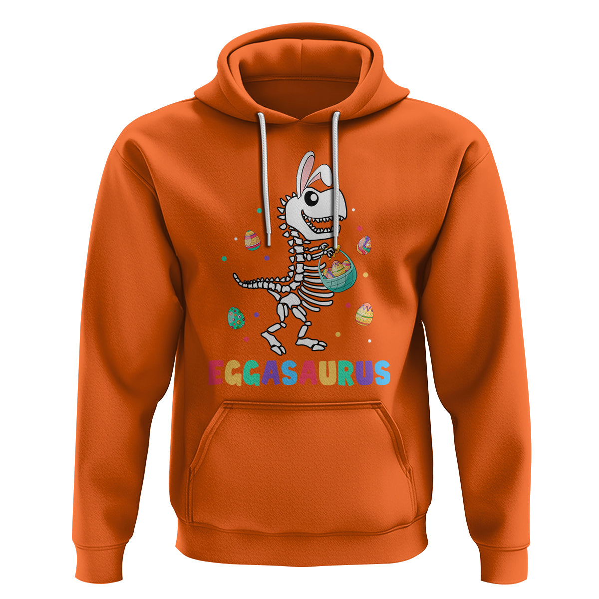 Easter Day Hoodie Eggasaurus Stegosaurus Dinosaur Egg Bunny - Wonder Print Shop