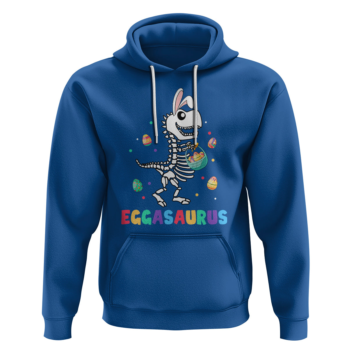 Easter Day Hoodie Eggasaurus Stegosaurus Dinosaur Egg Bunny - Wonder Print Shop