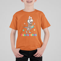 Easter Day T Shirt For Kid Eggasaurus Stegosaurus Dinosaur Egg Bunny - Wonder Print Shop