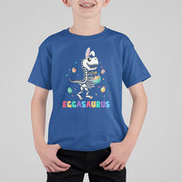 Easter Day T Shirt For Kid Eggasaurus Stegosaurus Dinosaur Egg Bunny - Wonder Print Shop