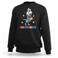 Easter Day Sweatshirt Eggasaurus Stegosaurus Dinosaur Egg Bunny - Wonder Print Shop