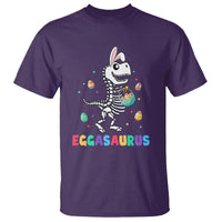 Easter Day T Shirt Eggasaurus Stegosaurus Dinosaur Egg Bunny - Wonder Print Shop