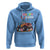 Happy Easter Day Hoodie Bunny Dinosaur Riding Monster Truck Hunting Egg - Wonder Print Shop