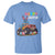 Happy Easter Day T Shirt Bunny Dinosaur Riding Monster Truck Hunting Egg - Wonder Print Shop