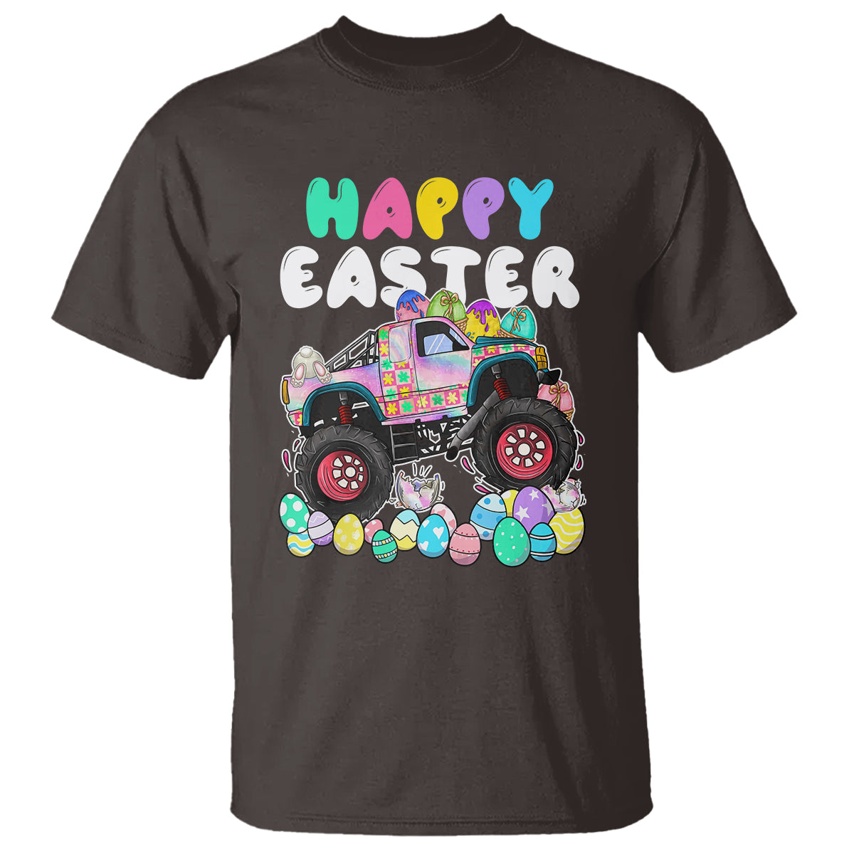 Easter Day Monster Truck Hunting Egg Boys Toddler T Shirt - Wonder Print Shop