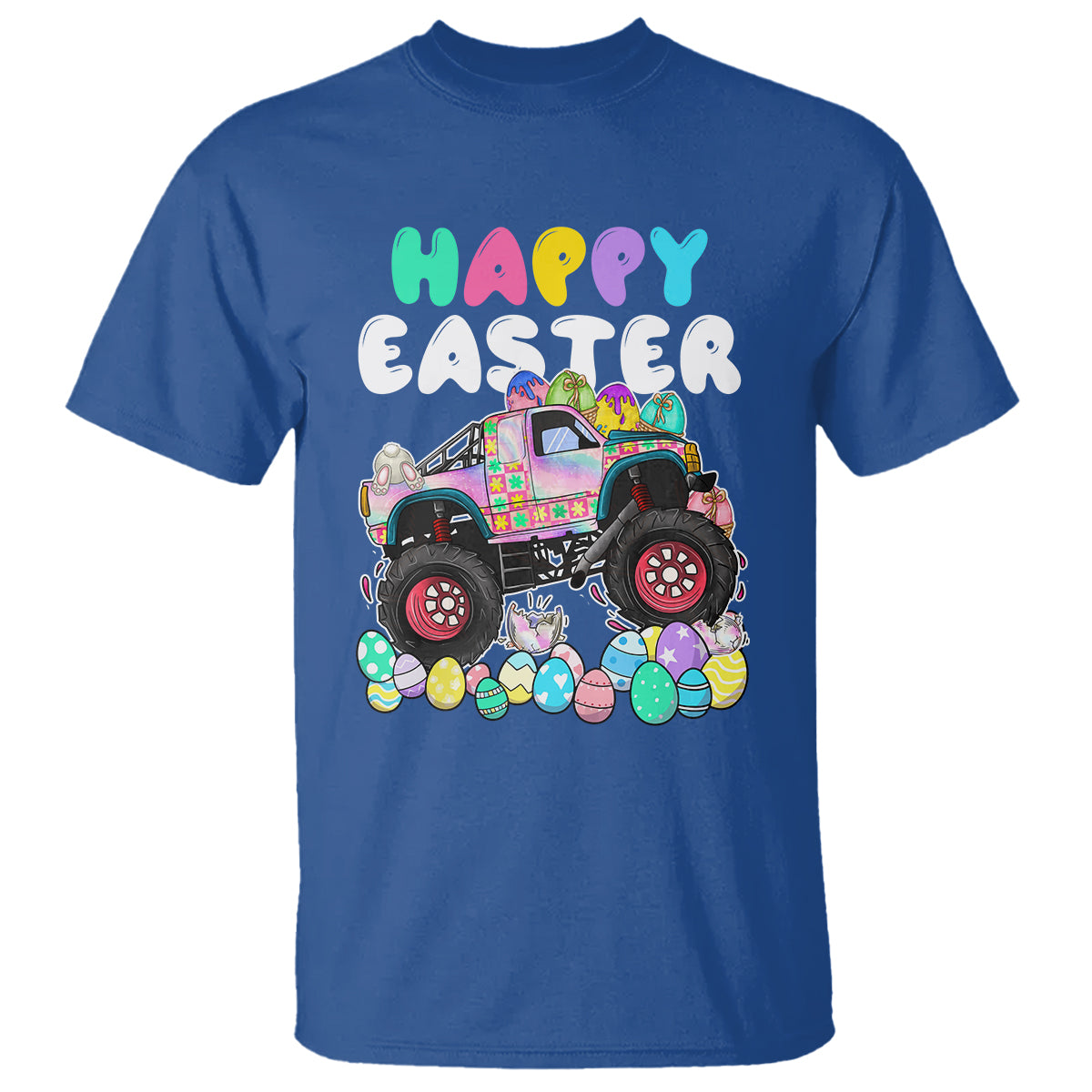 Easter Day Monster Truck Hunting Egg Boys Toddler T Shirt - Wonder Print Shop