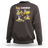 Easter Day Sweatshirt Eggscavator Egg Hunt Construction Trucks Toddler Boys - Wonder Print Shop