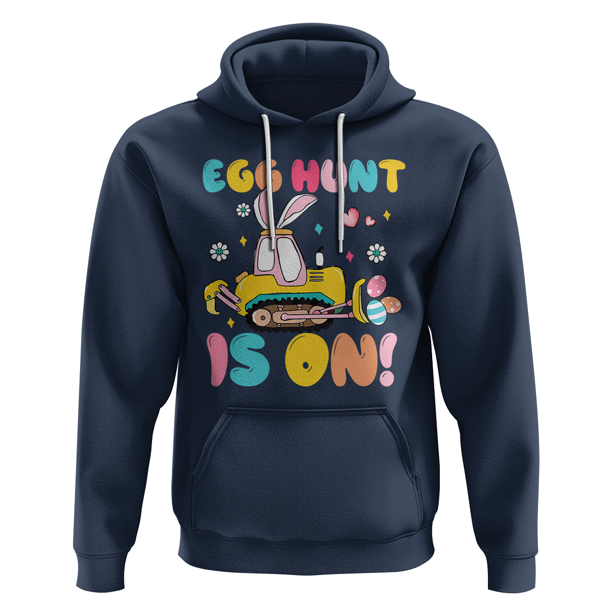 Easter Day Hoodie Egg Hunt Is On Funny Truck Bunny - Wonder Print Shop