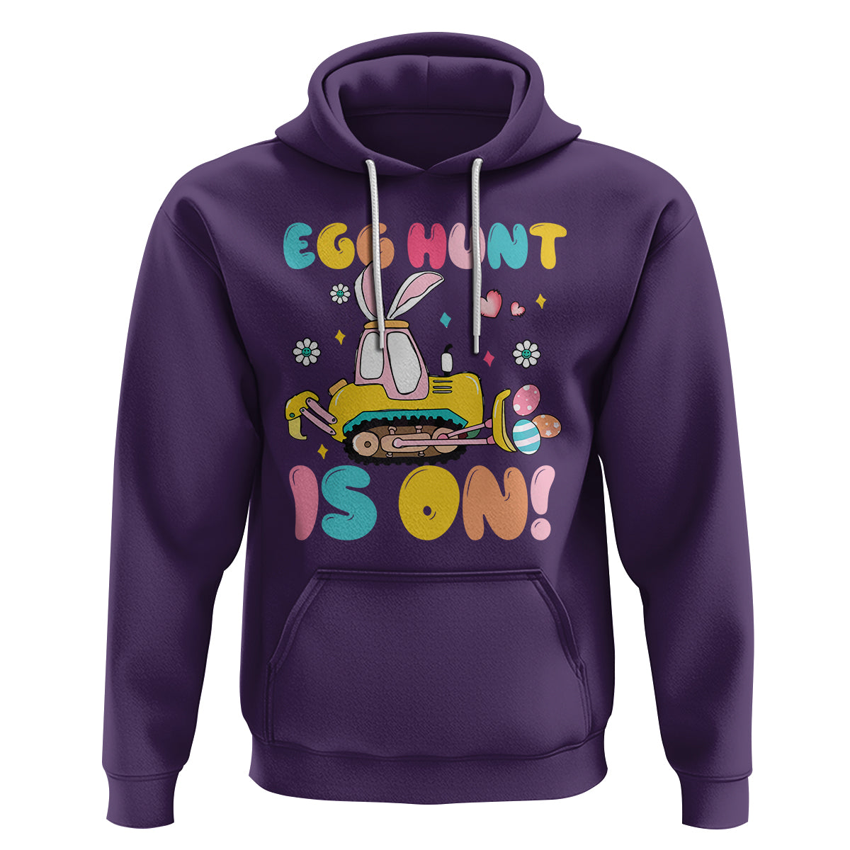 Easter Day Hoodie Egg Hunt Is On Funny Truck Bunny - Wonder Print Shop