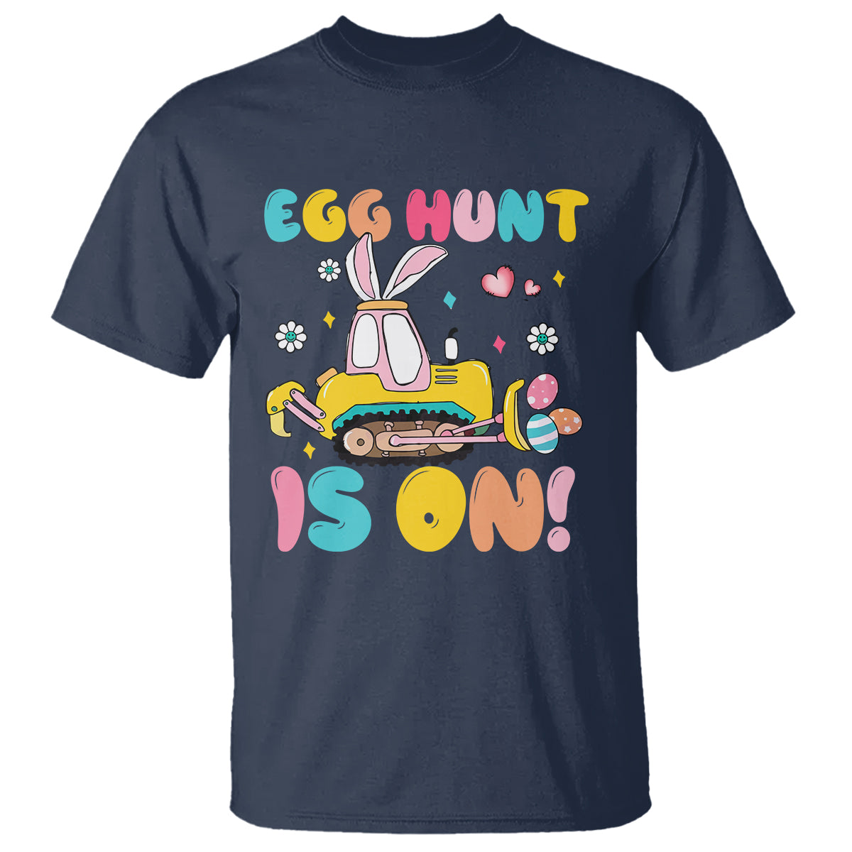 Easter Day T Shirt Egg Hunt Is On Funny Truck Bunny - Wonder Print Shop