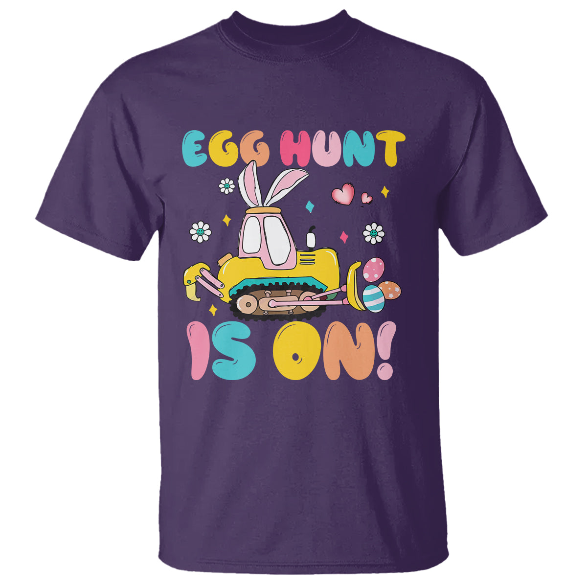 Easter Day T Shirt Egg Hunt Is On Funny Truck Bunny - Wonder Print Shop
