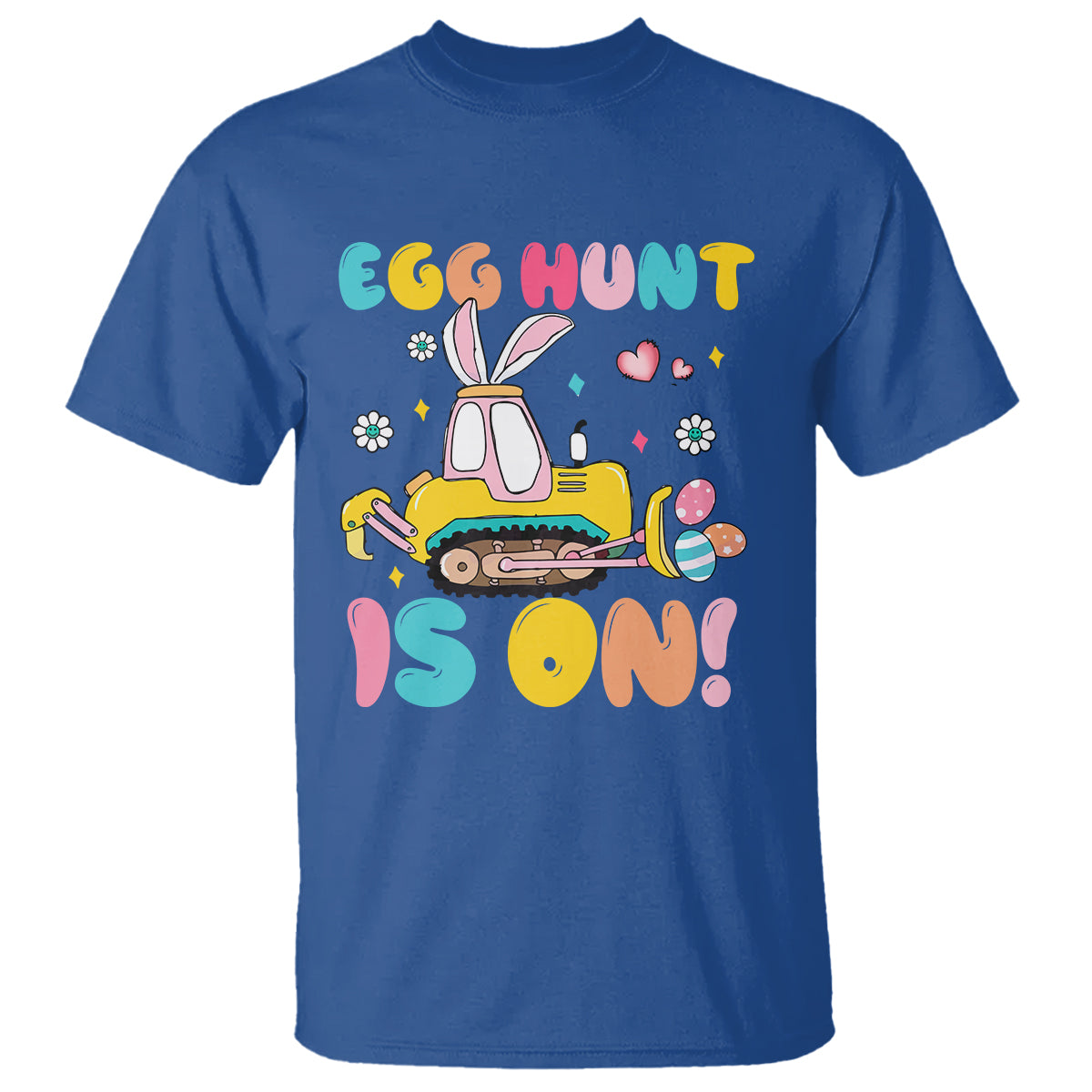 Easter Day T Shirt Egg Hunt Is On Funny Truck Bunny - Wonder Print Shop