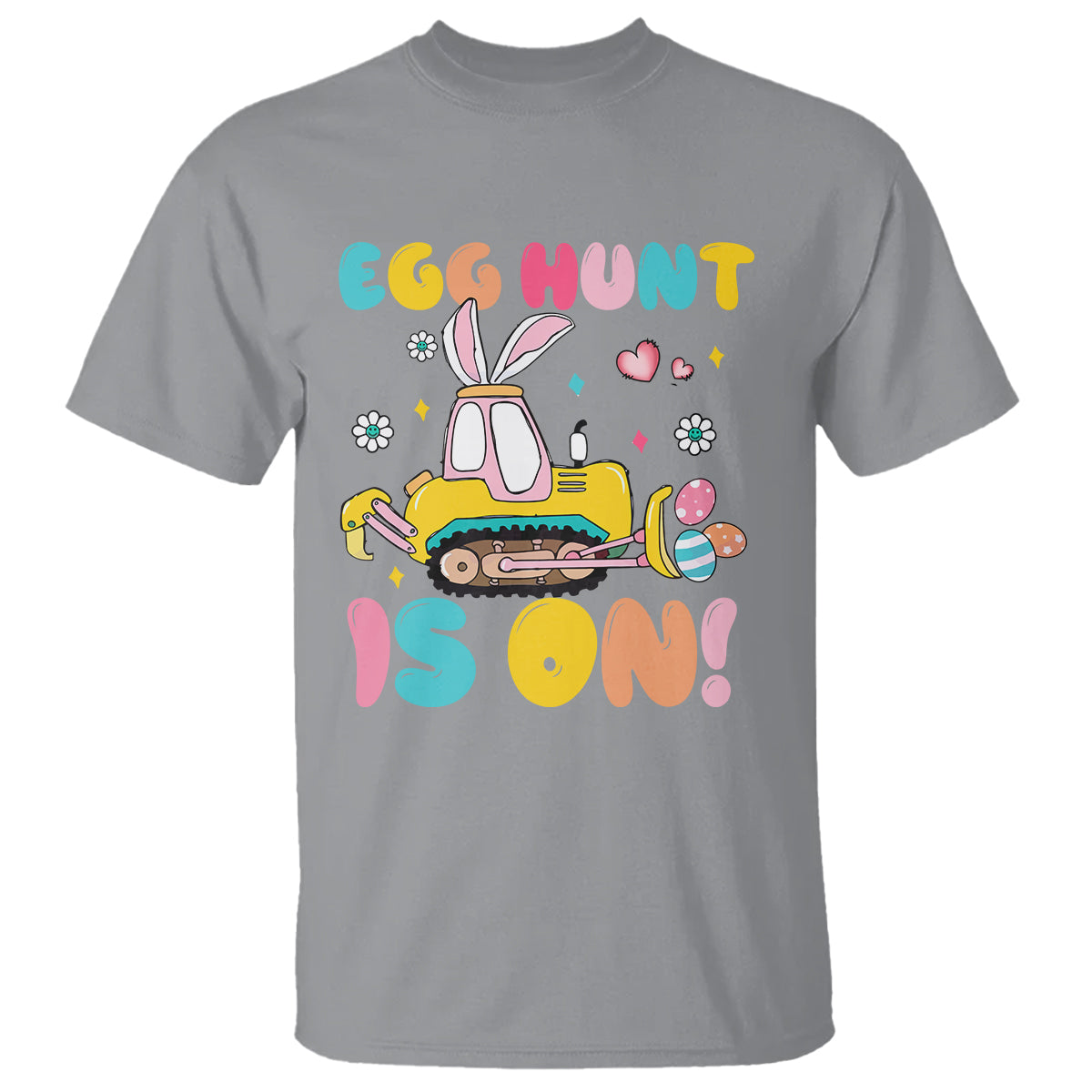 Easter Day T Shirt Egg Hunt Is On Funny Truck Bunny - Wonder Print Shop