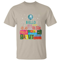 Travel Lover T Shirt Hello Word in Different Languages Greetings - Wonder Print Shop