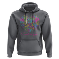 Travel Lover Hoodie Vintage Stamp Flight Travel Vacation Cruise Trip - Wonder Print Shop