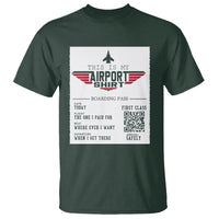 Travel Lover T Shirt This Is My Airport Shirt Fights Airline Ticket Traveling - Wonder Print Shop