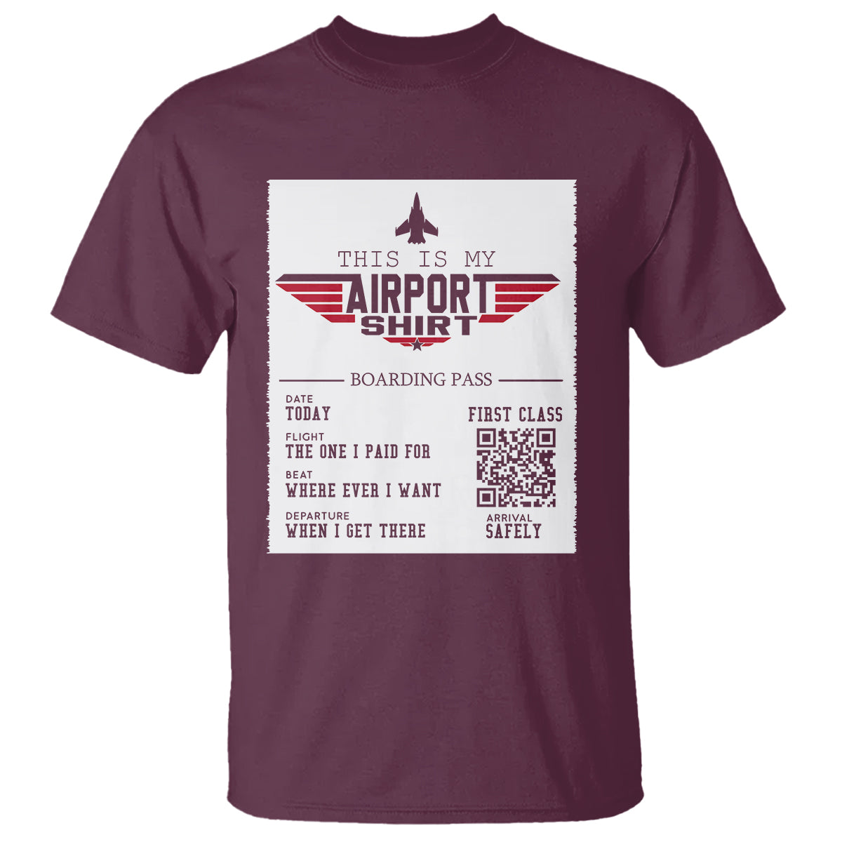 Travel Lover T Shirt This Is My Airport Shirt Fights Airline Ticket Traveling - Wonder Print Shop