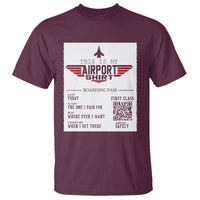 Travel Lover T Shirt This Is My Airport Shirt Fights Airline Ticket Traveling - Wonder Print Shop