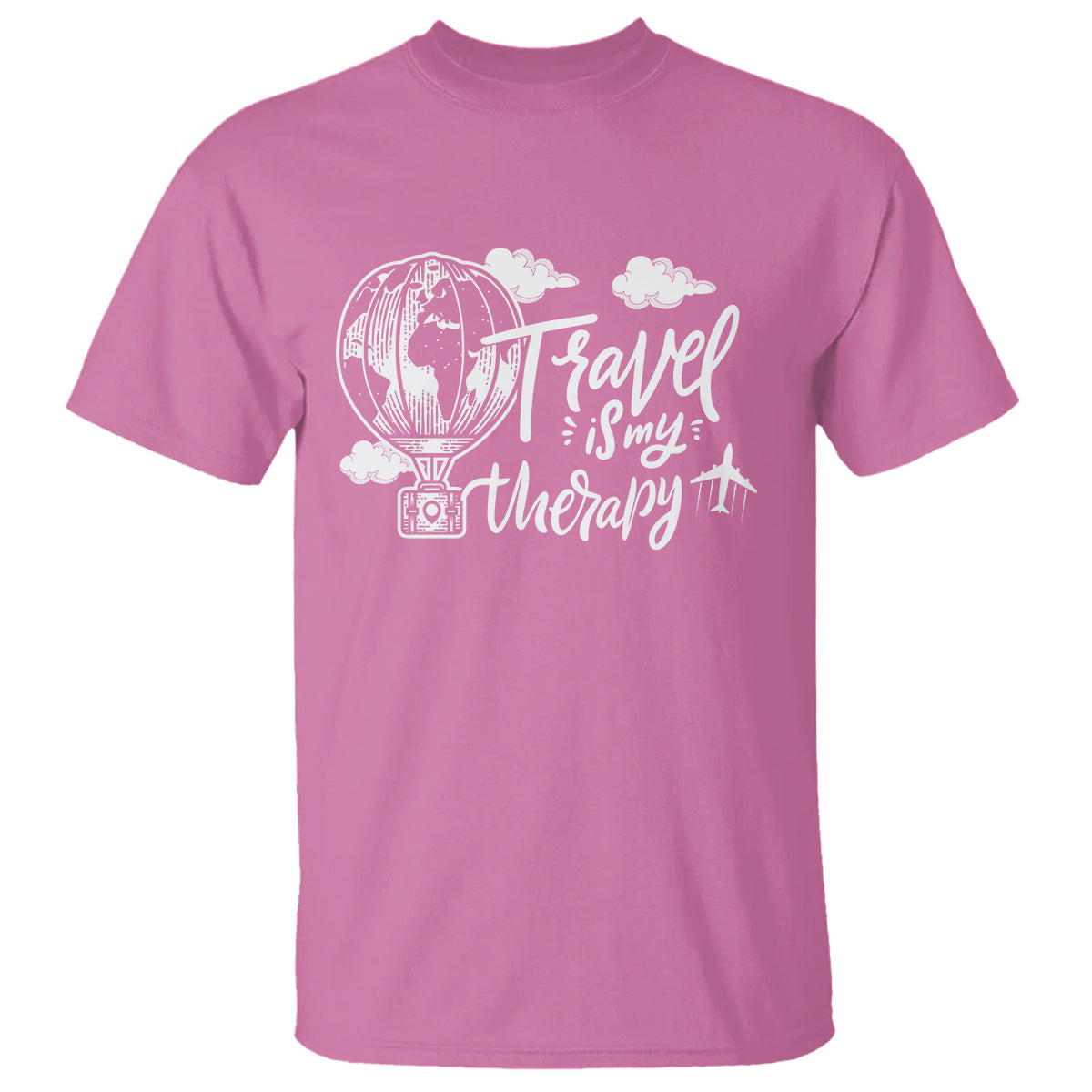 Travel Is My Therapy T Shirt World Traveling - Wonder Print Shop