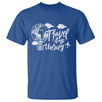 Travel Is My Therapy T Shirt World Traveling - Wonder Print Shop