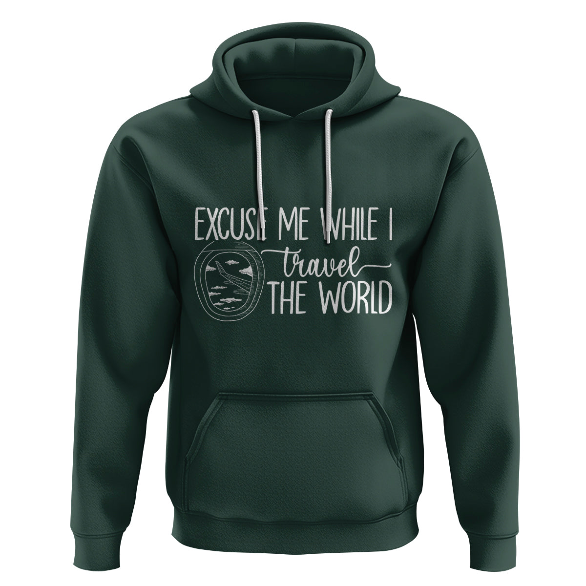 Funny Traveling Hoodie Excuse Me While I Travel The World - Wonder Print Shop