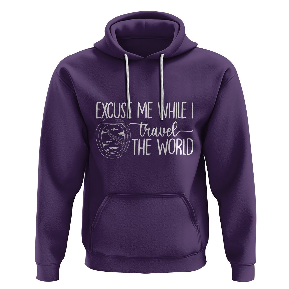 Funny Traveling Hoodie Excuse Me While I Travel The World - Wonder Print Shop