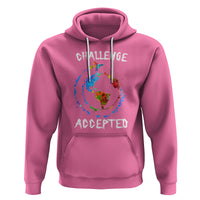 Travel Lover Hoodie Challenge Accepted World Map Traveling - Wonder Print Shop