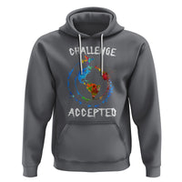 Travel Lover Hoodie Challenge Accepted World Map Traveling - Wonder Print Shop