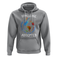 Travel Lover Hoodie Challenge Accepted World Map Traveling - Wonder Print Shop