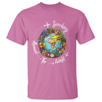 Travel For Food Lover T Shirt Snacking Around The World Traveling - Wonder Print Shop