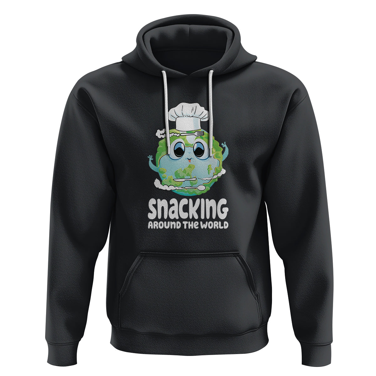 Travel For Food Lover Hoodie Snacking Around The World Traveling - Wonder Print Shop
