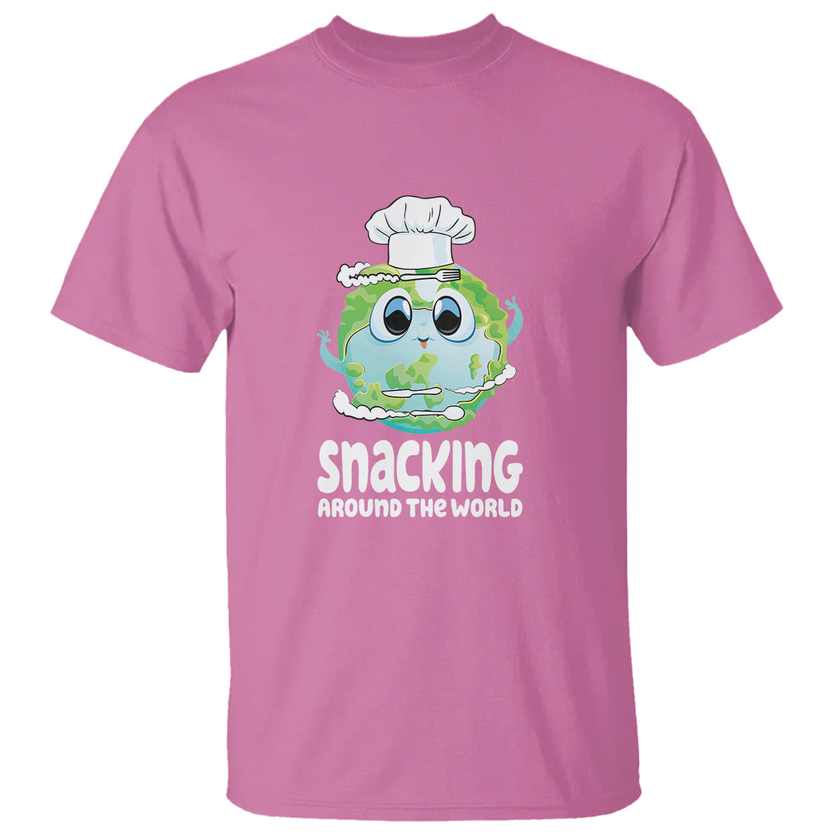 Travel For Food Lover T Shirt Snacking Around The World Traveling - Wonder Print Shop