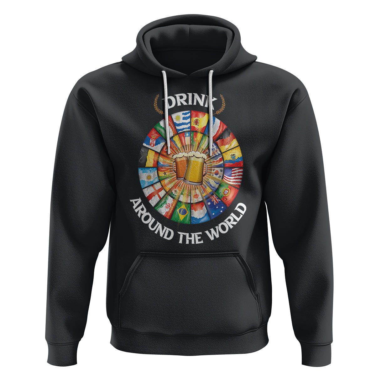 Travel For Beer Lover Hoodie Drinking Around The World Traveling - Wonder Print Shop