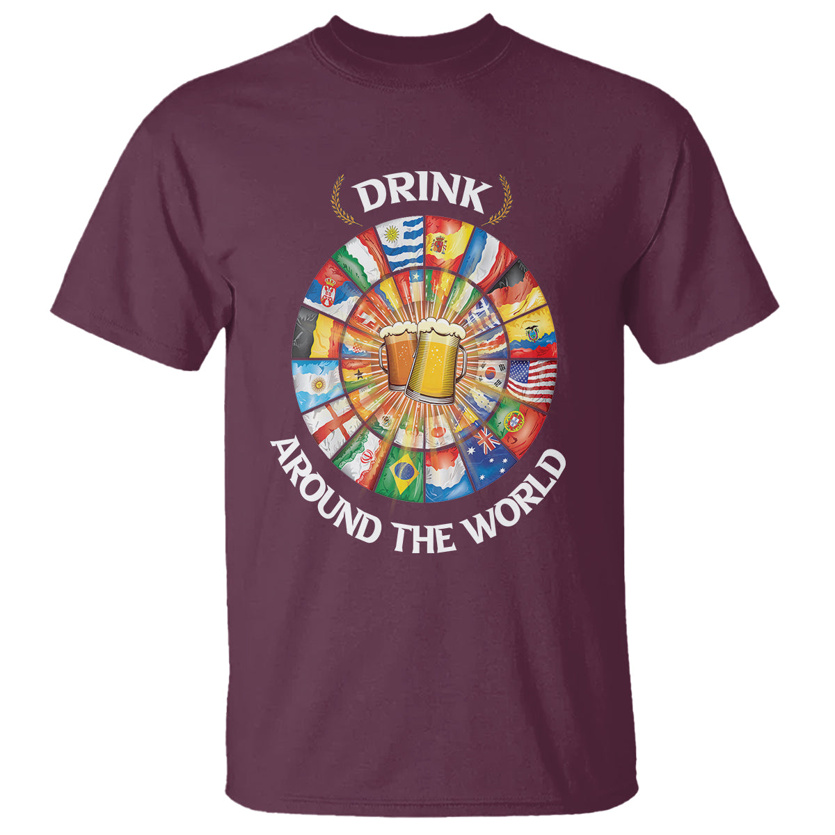 Travel For Beer Lover T Shirt Drinking Around The World Traveling - Wonder Print Shop