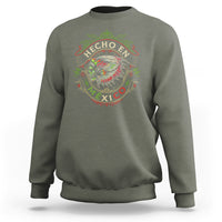 Hecho En Mexico Sweatshirt Aztec Skull Made In Mexico Mexican - Wonder Print Shop