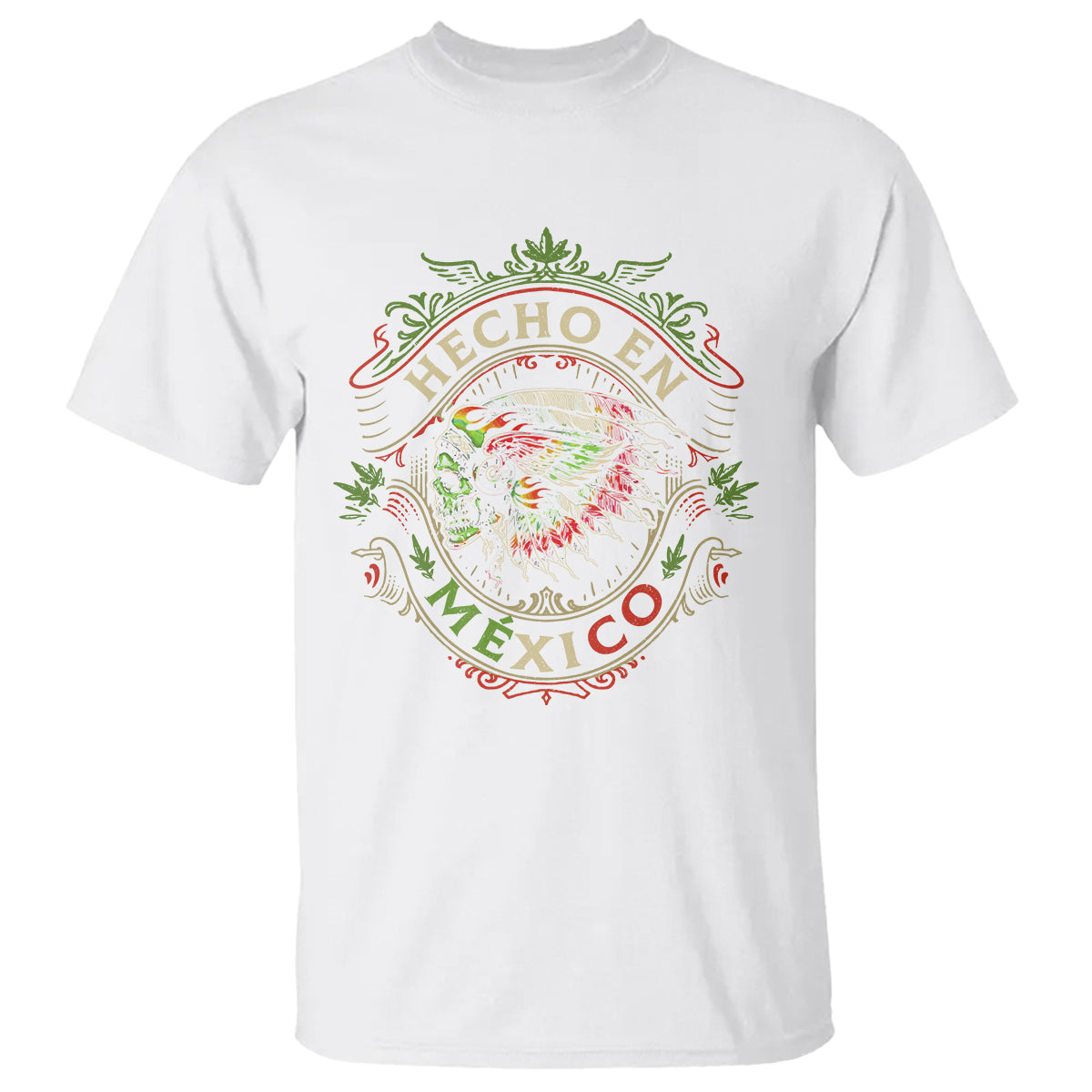 Hecho En Mexico T Shirt Aztec Skull Made In Mexico Mexican - Wonder Print Shop