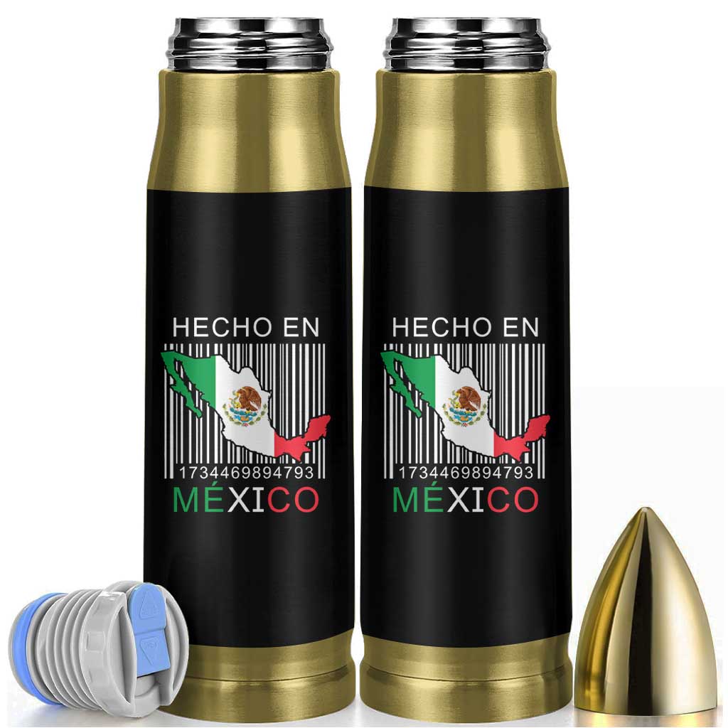 Mexican Pride Bullet Tumbler Hecho En Mexico Flag Barcode