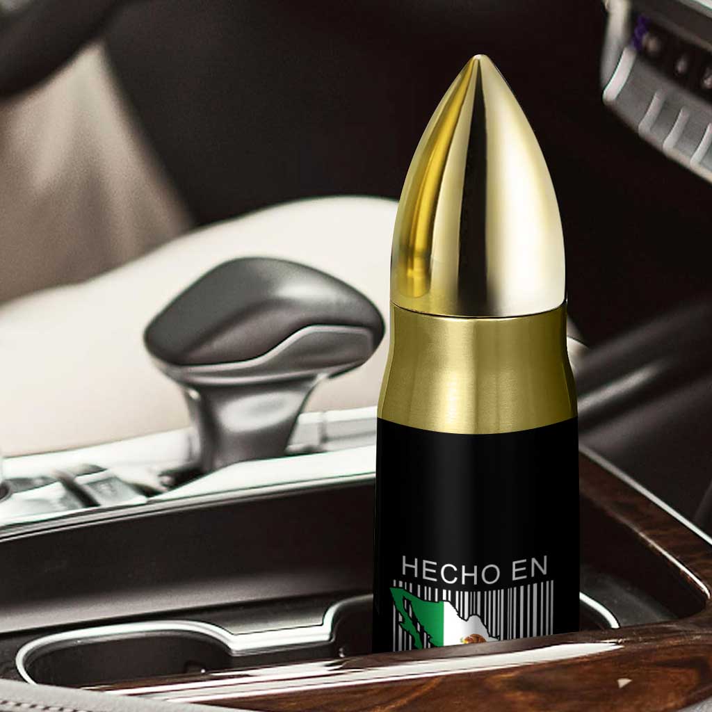 Mexican Pride Bullet Tumbler Hecho En Mexico Flag Barcode