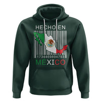 Mexican Pride Hoodie Hecho En Mexico Flag Barcode - Wonder Print Shop