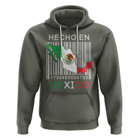 Mexican Pride Hoodie Hecho En Mexico Flag Barcode - Wonder Print Shop