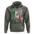 Mexican Pride Hoodie Hecho En Mexico Flag Barcode - Wonder Print Shop