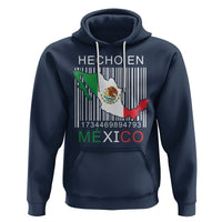 Mexican Pride Hoodie Hecho En Mexico Flag Barcode - Wonder Print Shop