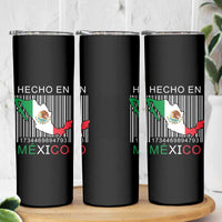Mexican Pride Skinny Tumbler Hecho En Mexico Flag Barcode