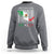 Mexican Pride Sweatshirt Hecho En Mexico Flag Barcode - Wonder Print Shop